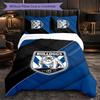 Canterbury-Bankstown Bulldogs Fantasia Microfibra Set Biancheria da Letto 3 Pezzi Decorazione Copripiumino Set Per Camera da Letto Uso Domestico