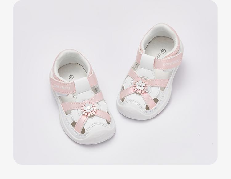 David Bella Children's Key Shoes Summer Girls' Stylish Sandals Baby Girls' Sweet Wind Children's Shoes