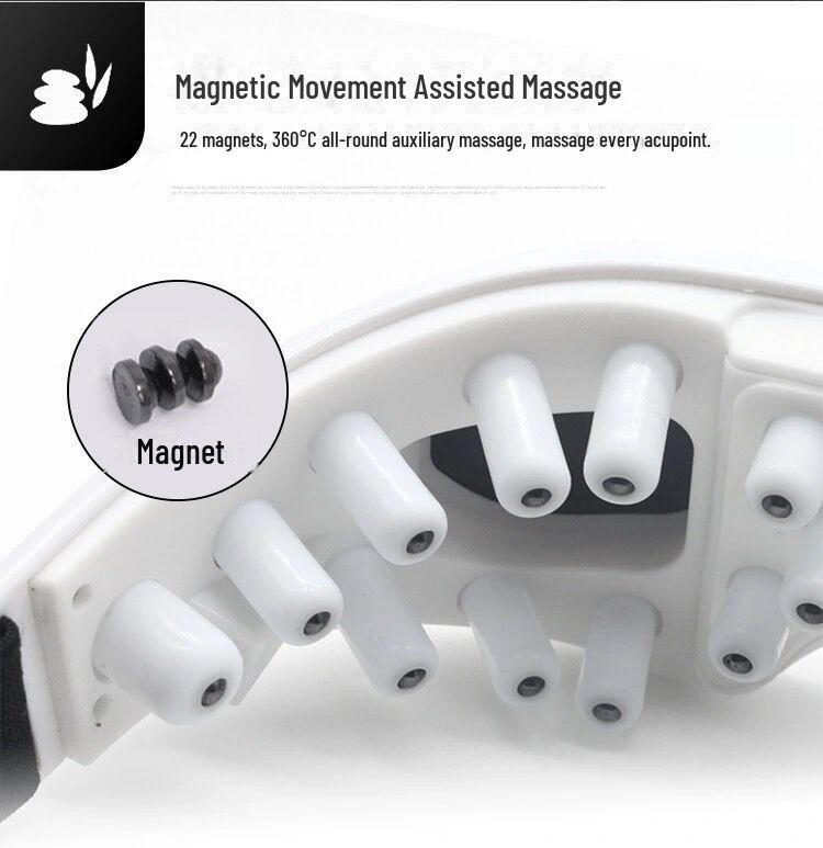 Protector pentru ochi și masaj: Ameliorează oboseala pentru adulți, studenți și copii cu vibrații de îmbunătățire a vederii.