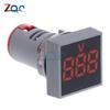 Square LED Digital Dual Display Voltmeter Ammeter Signal Lights Volt Voltage Gauge Current Tester Meter AC 60-500V 0-100A 220V