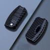 Abs Carbon Fiber Car Key Cases Cover Fob For Ford Fiesta Focus 2 C-Max Ecosport S-Max Fusion Mondeo Remote Control Case Keychain