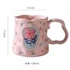 Dream Flower Bush Hand-Squeezed Ceramic Mug High Value Water Cup Design Souvenir Breakfast Cup Coffee Cup