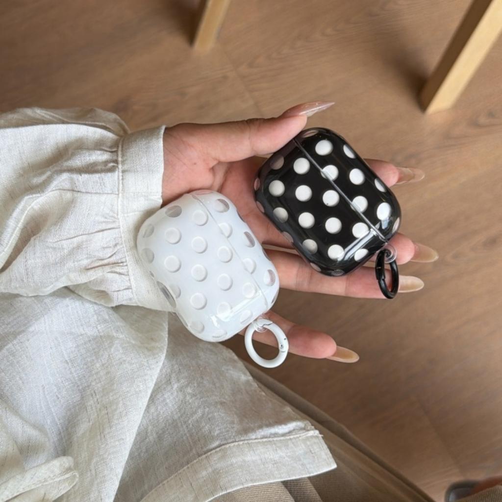 Korean Style Dots AirPods 4 Case Compatible with AirPods 2 3 Pro Wireless Bluetooth Earphone Cover