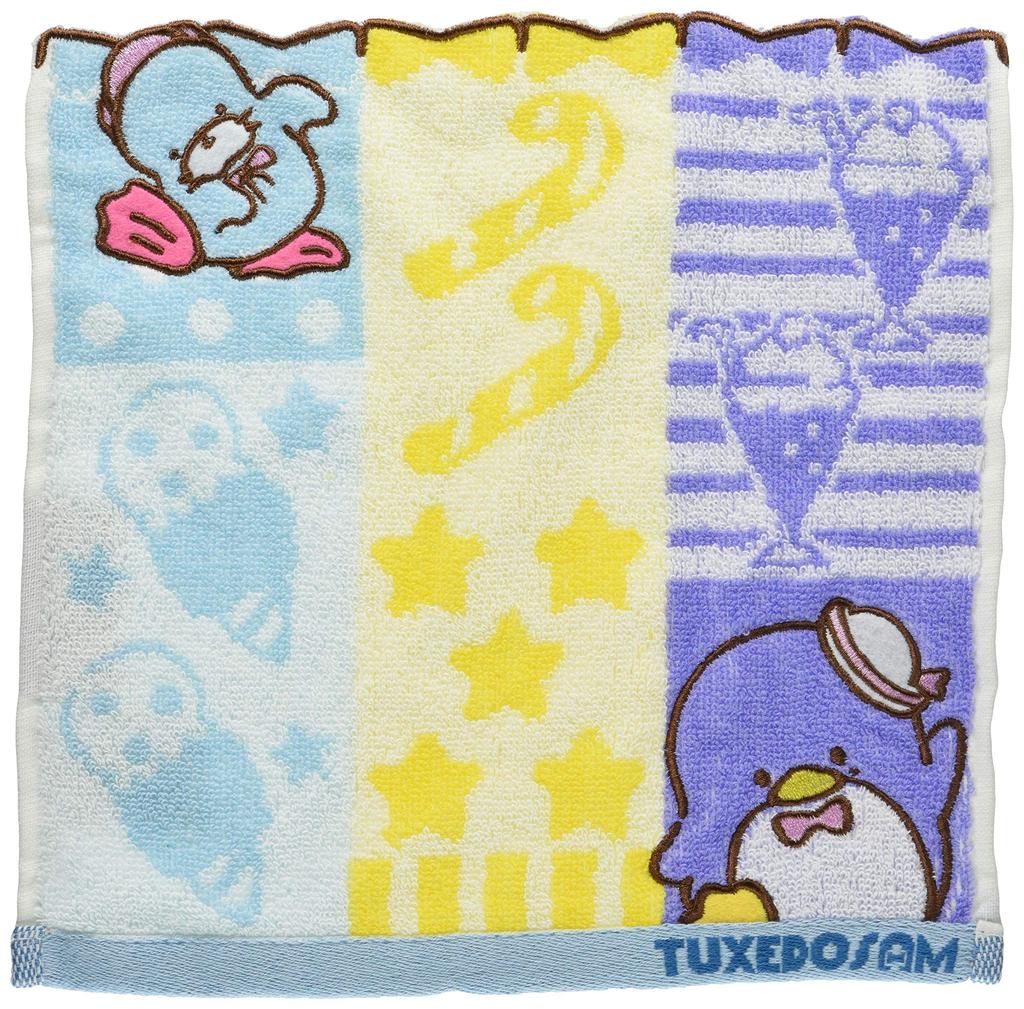 Marushin Sanrio Tuxedo Sam Hand Chambre Product 3005049700 Towel, 25x25cm, Sam, 100% Cotton, Number