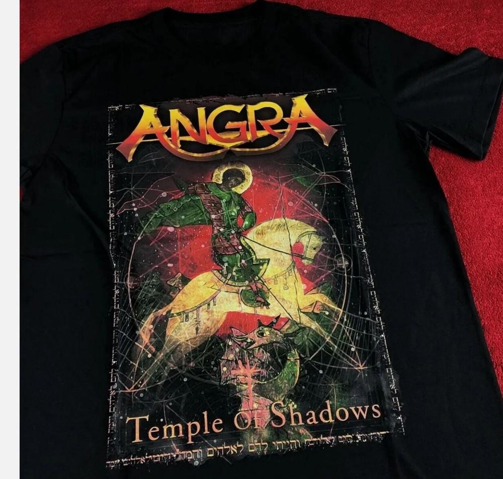 

Angra Temple Of Shadows T-Shirt Short Sleeve Cotton Black Men S to 4XL 3XL