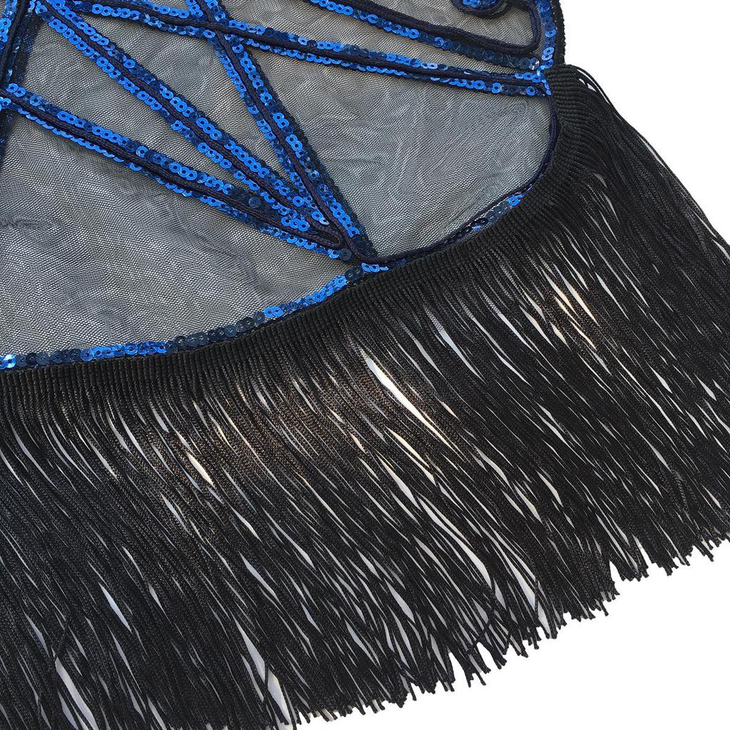 1920s Vintage Sequin Evening Dress with Shawl Cape for Banquets and Christmas