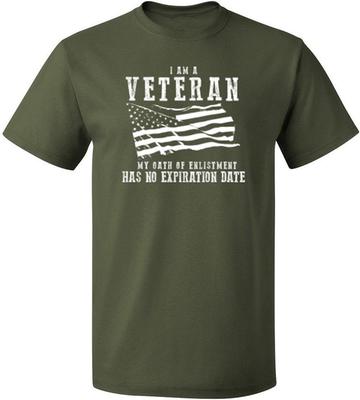 I Am A Veteran My Oath Has No Expiration Mens Veteran Design 100 Cotton Summer Oneck Short Sleeve Printed Mens Tshirt