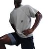 Nike Heritage Confortevole Versatile Semplice Moda T-shirt a Maniche Corte Uomo Top Grigio Fumo Chiaro HJ8088-077