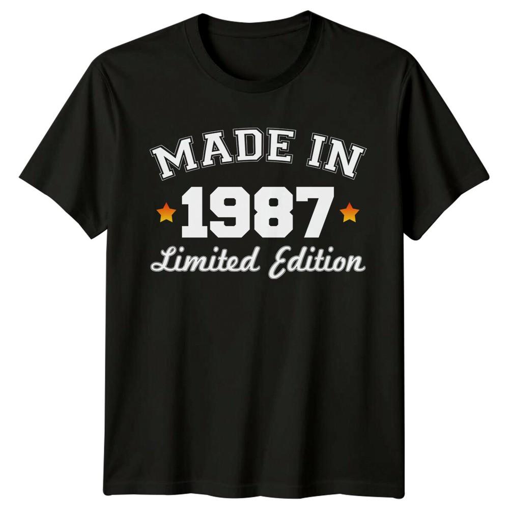 

Made In 1987 Mens T Shirt 39th Birthday Gift Vintage thirtynine Year Old Unisex T-Shirt S