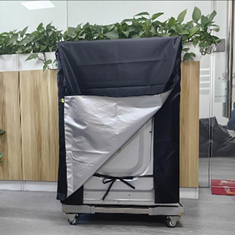 Husă Mașină de Spălat Exterior Protecție Solară Încărcare Frontală Uscător Rufe Huse Impermeabile Pânză Oxford 210D Husă Praf Mașină de Spălat