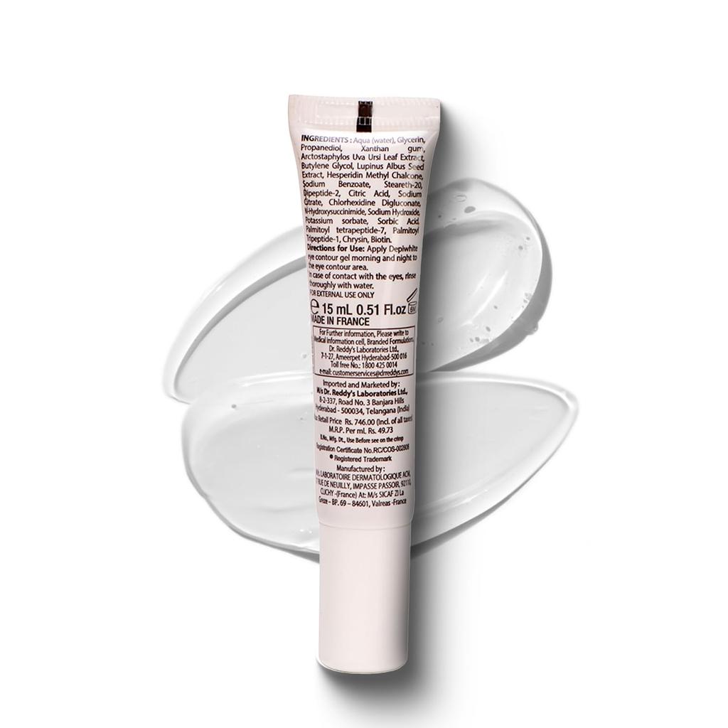Depiwhite Dr Reddy's Augenkonturgel 15 ml | Aufhellendes & abschwellendes Gel für Augenringe und erfrischte Augen
