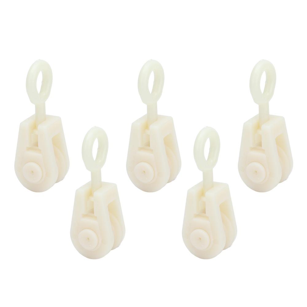 25pcs Plastic Fixed Pulley System Wear Resistant Chicken House Pulley Chicken House