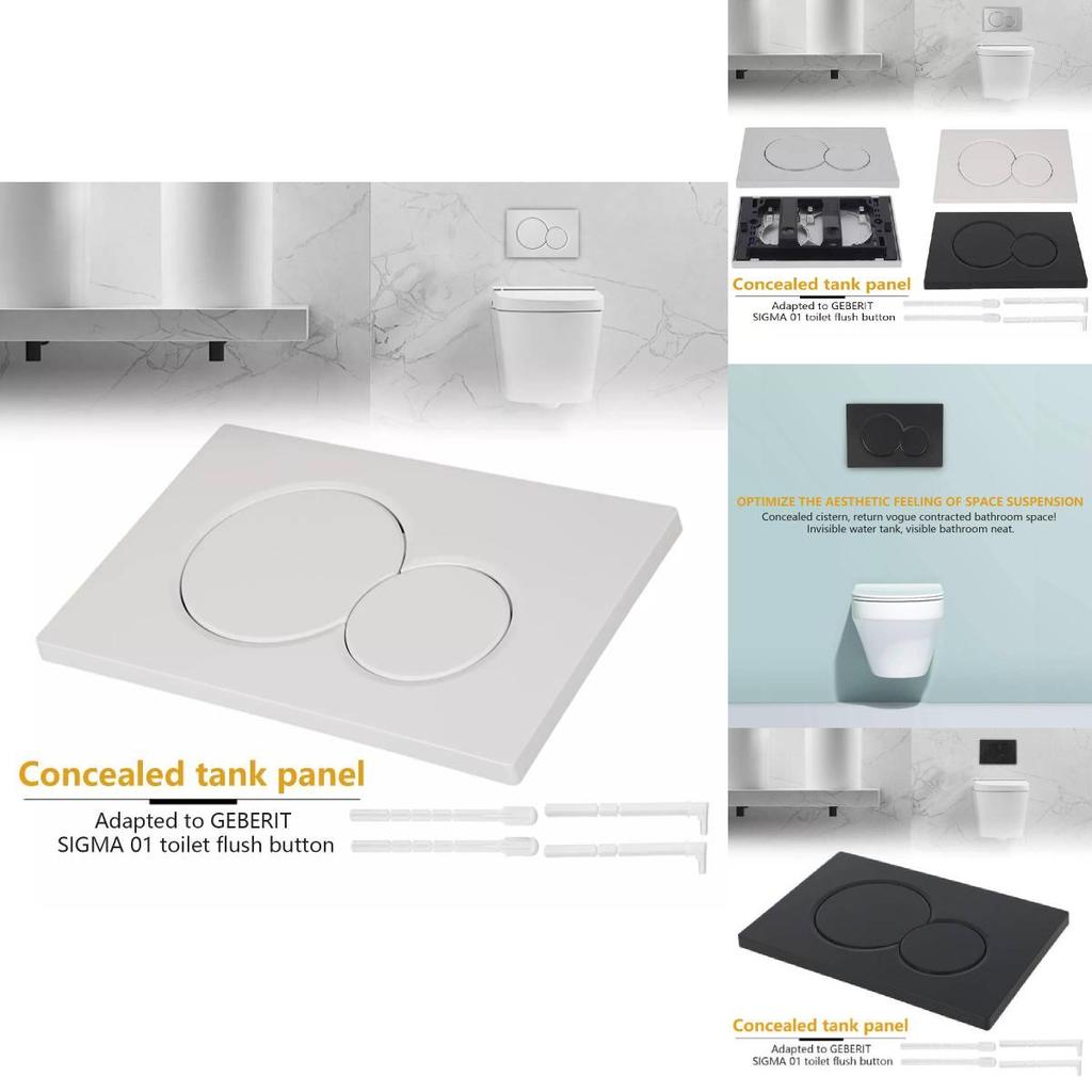 Geberit Sigma 20 Alpha 15 Delta 21 Elegantes Spülplatten-Duo Glattes ABS-Material für einfache Bedienung
