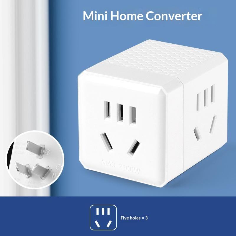 Portable Cube Power Socket With Usb Charging Ports Multiple Ac Outlets For Home Office Travel Business Trips