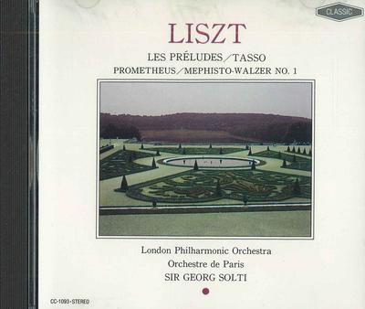 CD GEORG SOLTI, LONDON PHILHARMONIC OR - Liszt: Les Preludes / Tasso / Prome CC1093 ECHO Japan Obi Clasică Folosit