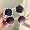 Children's sunglasses Cat's ears round colored glasses sunshade shopping modeling glasses