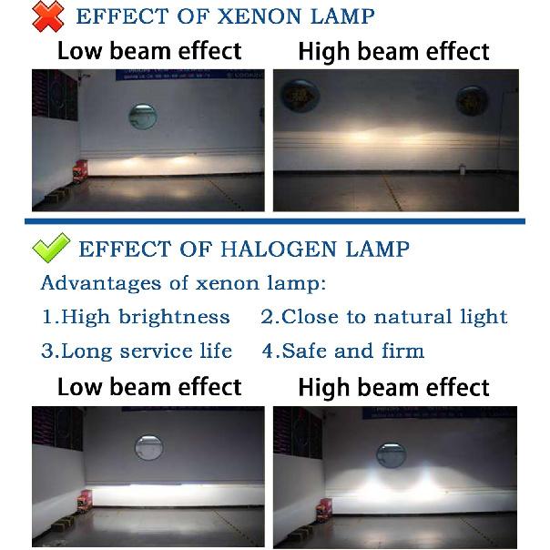H6024 Super Vision Crystal Headlight, Halogen Sealed Beam Headlight, (7"" ROUND, 178MM) (110/130W), Replaces# H6024
