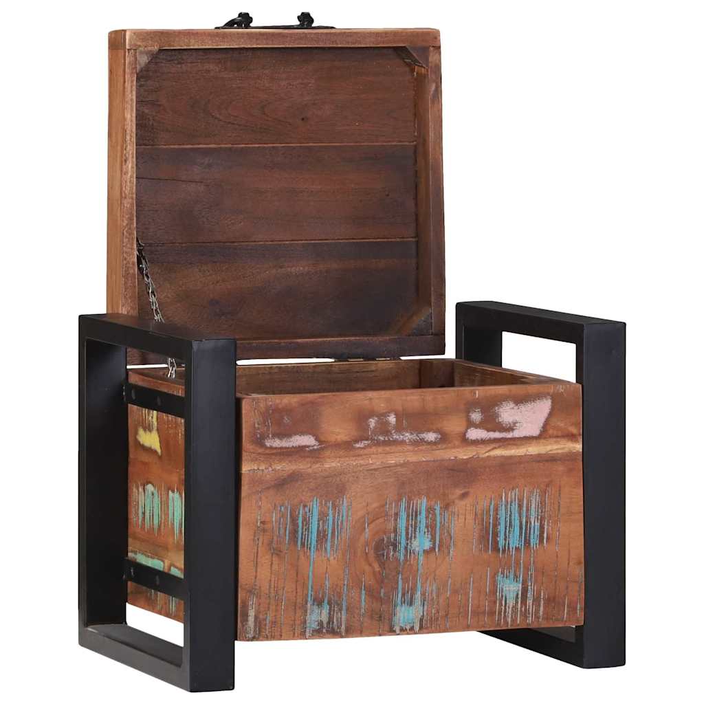Storage Chest 40 X 30 X 30 Cm Solid Reclaimed Wood