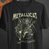 Metallicat Shirt: Thrash Rock Katze Design - Original Druck, Heavy Metal Musik T-Shirt, Unisex Baumwoll-T-Shirt