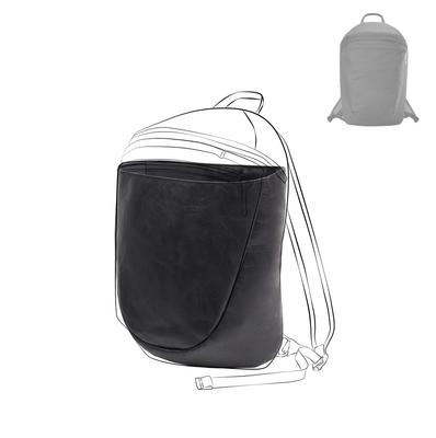 DGAZ DuPont Papier & Seide Tyvek Ultraleichte Innentasche für Heliad 15L Rucksack, Wasserdicht, Ultraleicht, Weich, Bag-in-Bag Organizer (Schwarz)