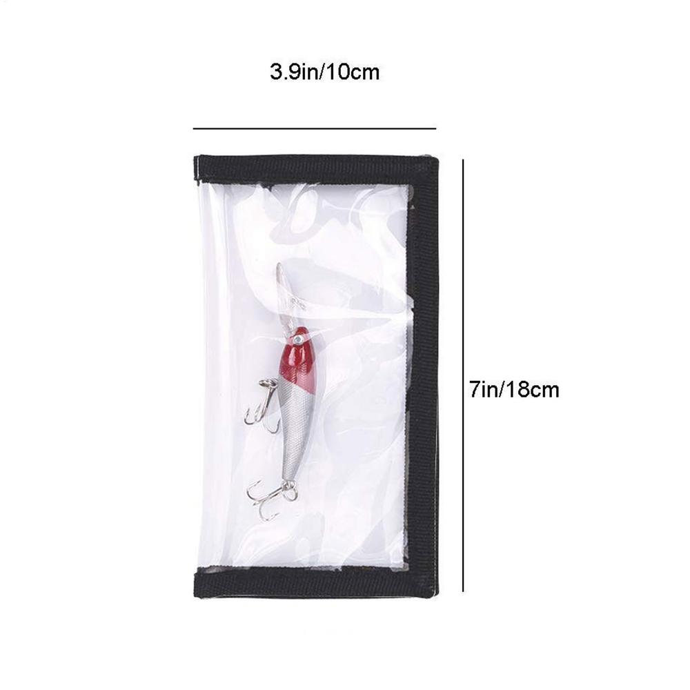 Transparent PVC Fishing Bait Cover,  Fishing Lure Storage Bag, Scratch-resistant Storage Bag for Fishing Gear Hooks Tackle