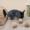 Natural Chewable Activity Toy, Fun Hay Hay Pet Ball Suitable for Chinchillas,Guinea Pigs,Rabbits,Hamsters,and Other Small Animal