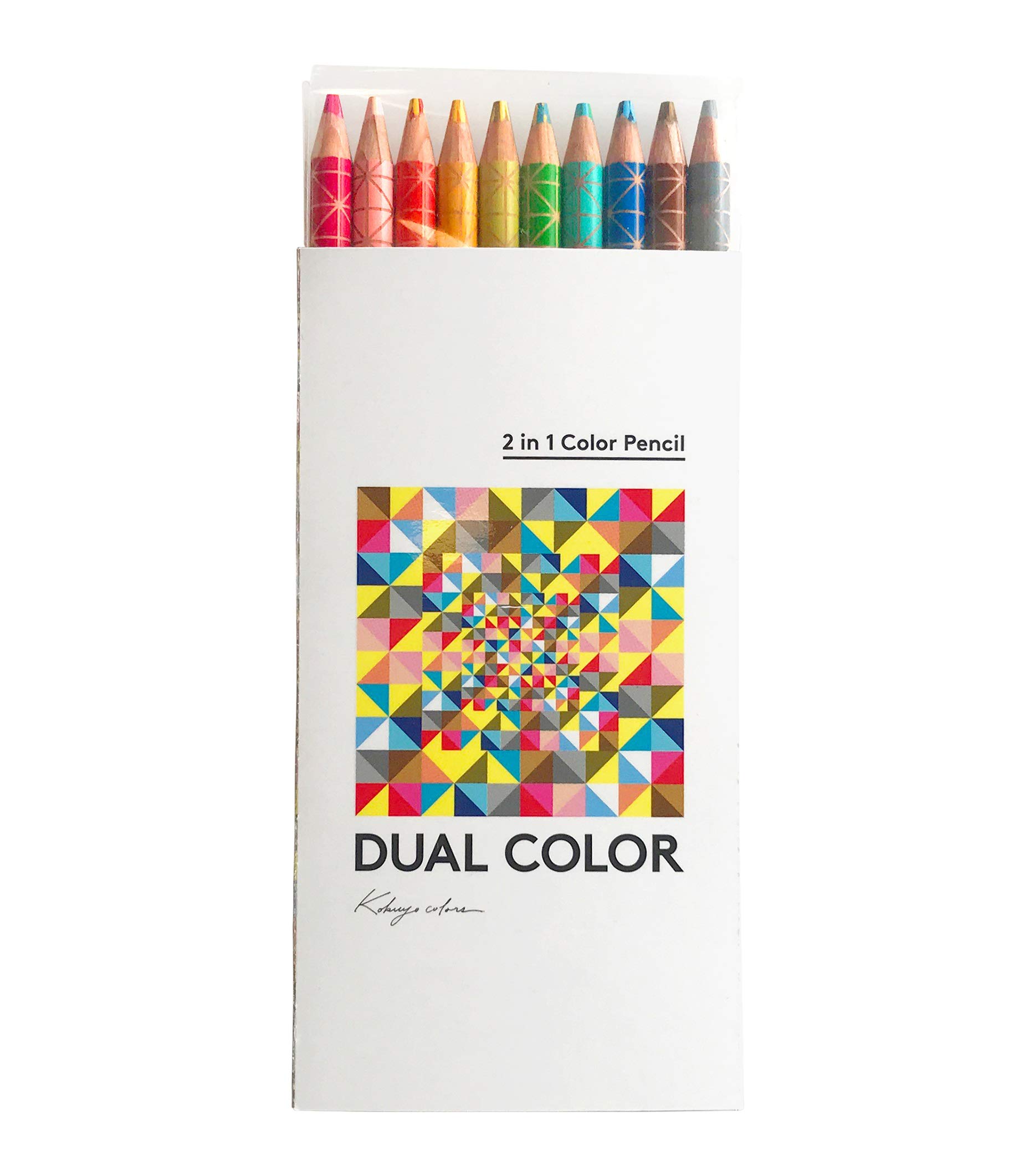 

KOKUYO Цветные карандаши ДВУХЦВЕТНЫЕ 10 цветов KE-SP13