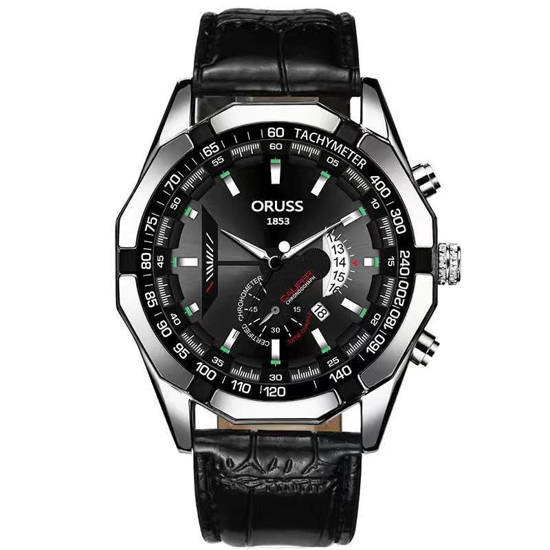Casaro Watch Business Fashion Calendar Quartz Watch Luminous Men'S Watch Large Dial