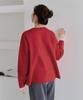 Titibait Flare Silhouette Knit Pullover AZXP3159 Small Red Women's