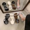 Coarse heeled sandals for women's summer outdoor wear 2025 new style mid heeled outdoor casual fashion temperament sandals