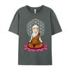 Llama Buddha Zen Yoga Alpaca Meditation TShirt T Shirts Funky Unisex T Shirt Leisure Cotton T Shirt Design
