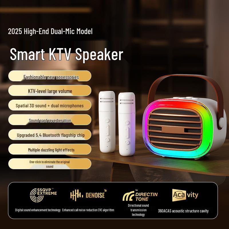 

Wireless Bluetooth Karaoke Microphone & Speaker with Lights – Kids & Family KTV S170 Speaker (No Microphone)