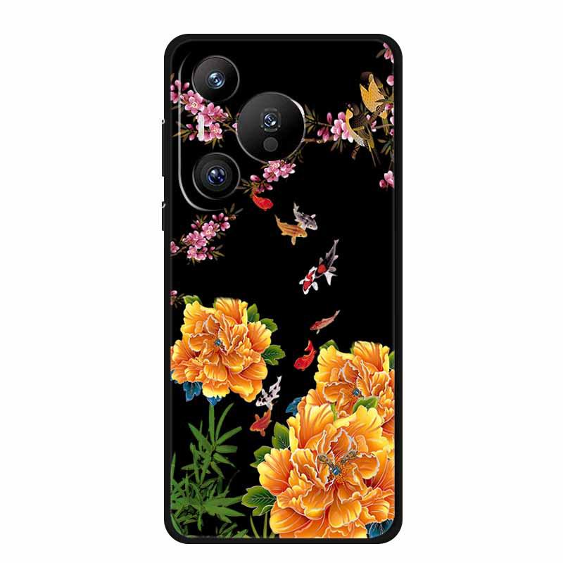 Huawei Pura 70 Pro Retro Embossed Texture Phone Case - Soft Color Painting Style