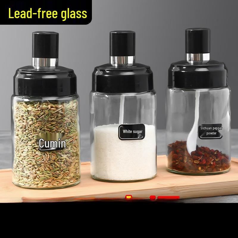 Zhishi Glass Spice Jar Set