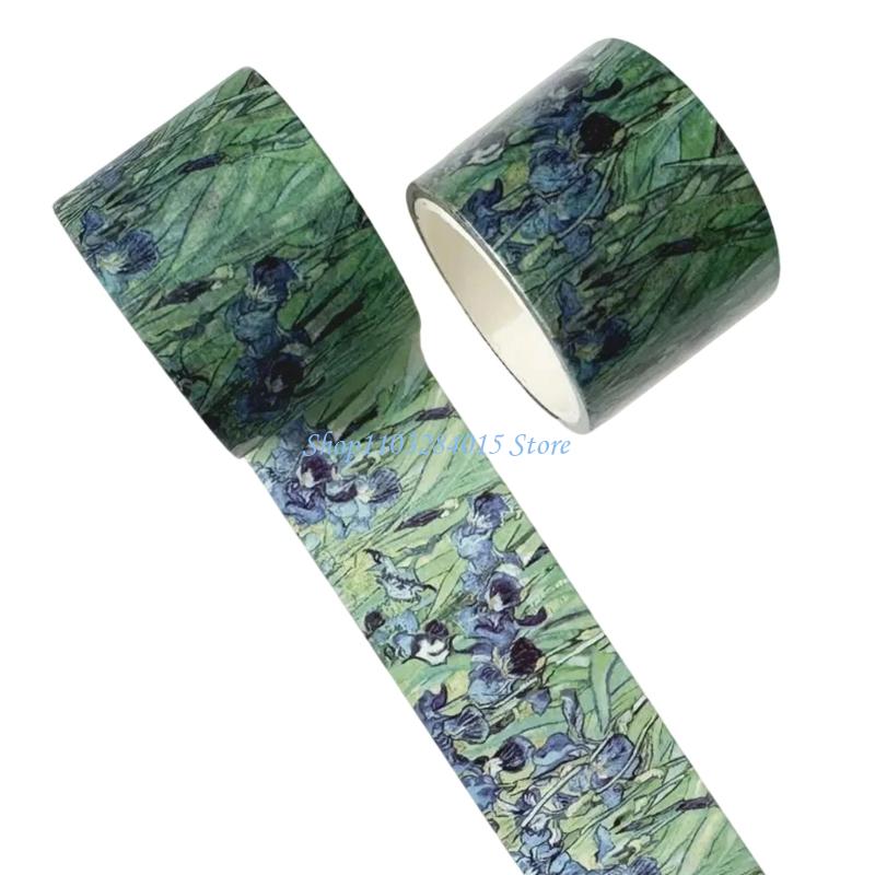 R6FF Vintage Craft Tape for Craft 30mm Oil Painting Decorative Tape for Scrapbooking