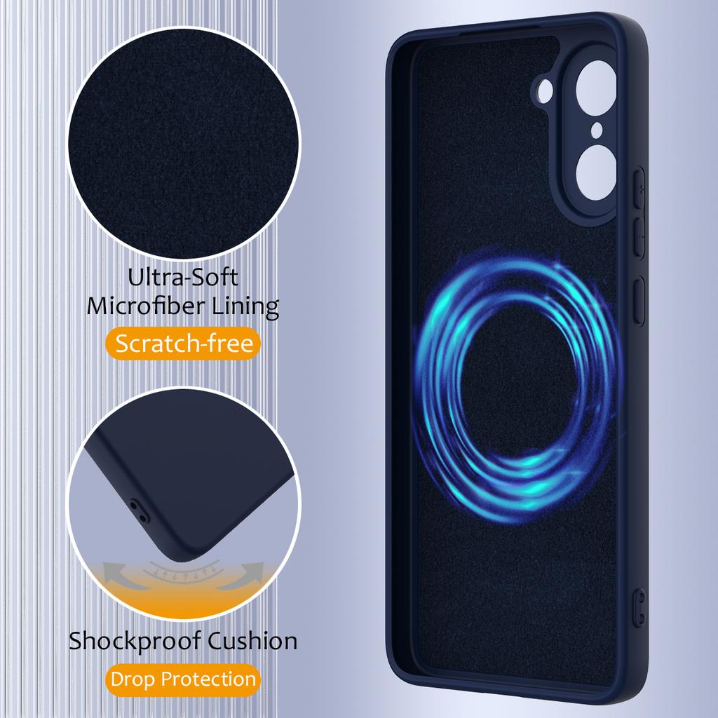 Für OnePlus Nord CE5 5G Magnetische Hülle Anti-Fall Flüssigsilikon Handyhülle