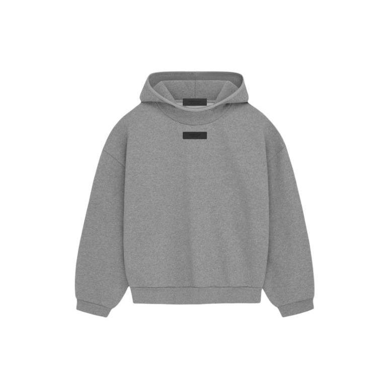 Fear of God Essentials Pullover Hoodie Dark Heather Oatmeal Men Tops Grey 192SP242053F