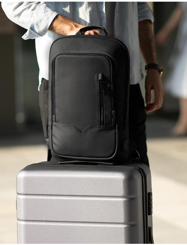 Ultra-Thin 15.6-inch Laptop Business Backpack - Durable Oxford Cloth for Daily Commute