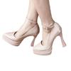 Fashion High Heels Women Mary Jance Shoes Pointed Toe Elegant Sandals Sexy Luxury Shoes 2025 Summer Designer Chunky Lolita Mujer Zapatos