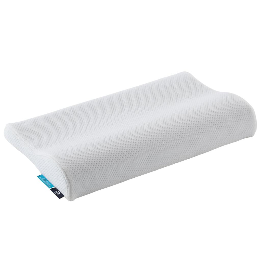 Serta Light Breeze Pillow W61 (LO Type) P-1002, 61cm Wide X 31cm Deep X 10cm Thick, White, Corrugated Urethane Foam Pillow with Nude Cover, Available