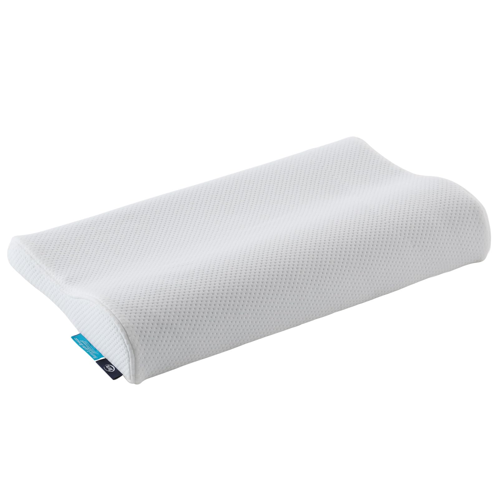 

Serta Light Breeze Pillow W61 (LO Type) P-1002, 61cm Wide x 31cm Deep x 10cm Thick, White, Corrugated Urethane Foam Pillow with Nude Cover, Available