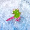 Animal Funky Trendy Frog Design Brooch Pin Versatile Accessory For Men Women And