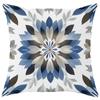 Elegant Blue Floral Pillow Cover: Various Petal Patterns for Home Decoration, Sofa Cushion Cover, Bedroom Room Decoration