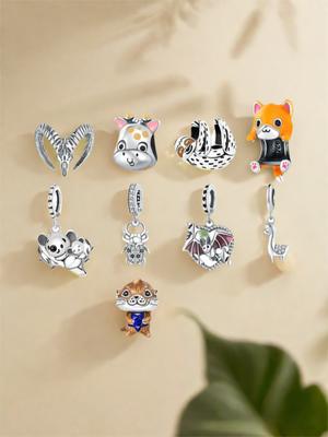 Anniversary Charms Copper Cute Animal Beads Pendant Fit Bracelet Necklace Accessories Bead Jewelry Making Fine Jewelry Gift