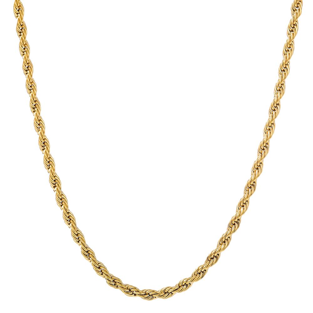 Tough Guy Necklace Simple Cold Air Sweater Chain Fashion Charm Necklace Street Band Motorcycle Necklace Twist Ring Necklace Men's Charm Sweater Chain
