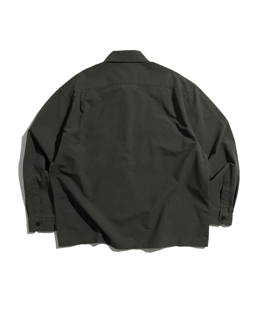MIDUPDATE Dual-Pocket Utility Overshirt