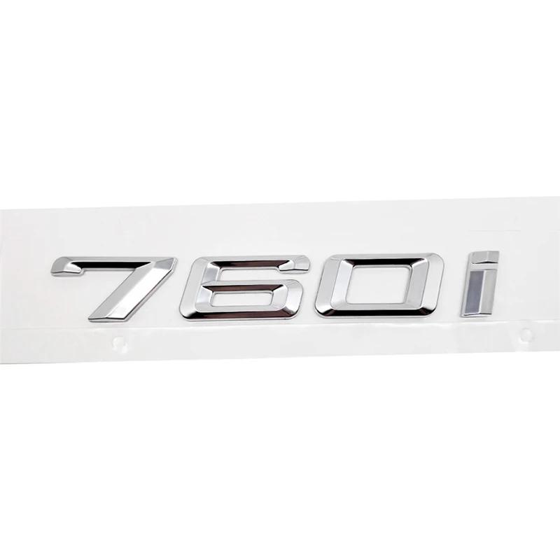 ABS Car Rear Trunk Letters Logo Badge Emblem Sticker For BMW 7 Series 730i 740i 745i 750i 760i E38 E65 E66 F01 F02 G11 G12