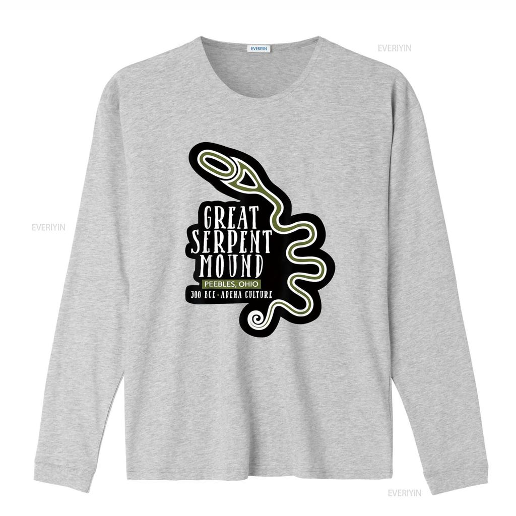 The Great Serpent Mound T Shirt vintage Washed Comfortable Soft fashion designer clothes graphic Top For Everyday Wear