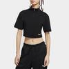 Nike Swoosh Sports Casual Short Sleeve T-Shirt Women tops Black CJ3800-010