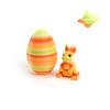 3D Printed Rabbit Eggs Ornament Animal Model Easter Rabbit Home Desktop Ornament Happy Easter Gift for Kids